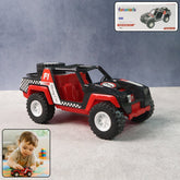 Funwoods free-wheel racing jeep toy car with wide tyres