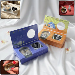 Wish Pearl Necklace Gift Set with pendant in heart storage box