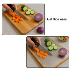Apex cutting board angled view highlighting handle and surface