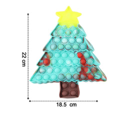 Tree Shape Silicone Pop It Toy size view