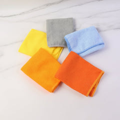 Close-up of microfiber cloth texture highlighting softness