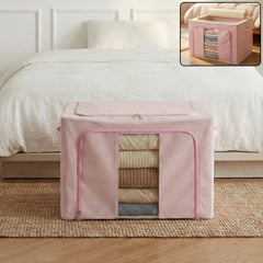 DeoDap Foldable Fabric Clothes Storage Organizer Box - main product shot