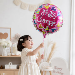 Cumple foil balloon party backdrop