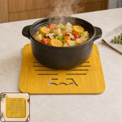 Square Wooden Trivet Mat