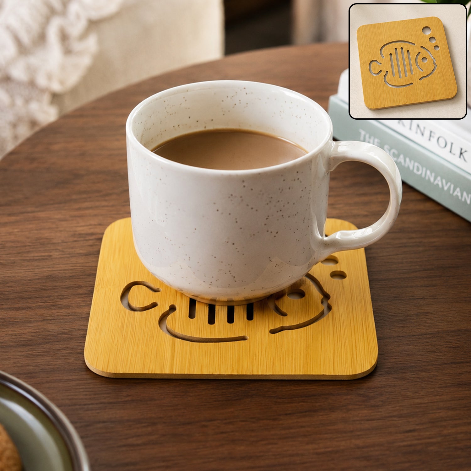 Square Wooden Tea Coffee Coaster