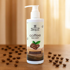 Zequz Coffee Face Wash bottle front view