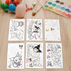 Colorful markers included in the kids coloring set
