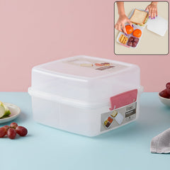 Organized lunch storage box