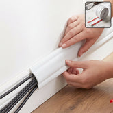 Adhesive cable protector cord cover, 3 meter floor and wall wire hider (3 mtr)
