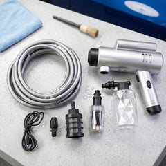 High-pressure cordless spray gun for car, bike, and outdoor cleaning