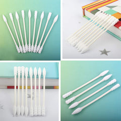 Cotton ear buds with soft tips
