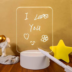 LED Acrylic Message Board Night Lamp