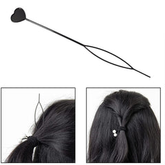 Hair clip set with heart-shaped pins