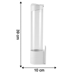 Dimensions of wall-mounted paper cup dispenser