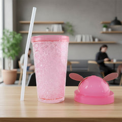 Reusable Drink Cup with Bunny Ear Lid