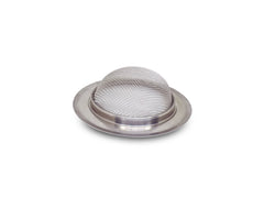 steel sink strainer close-up