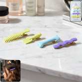 Decorative Alligator Hair Clips Set for Girls & Women – Cute Styling Pins (4 Pc)