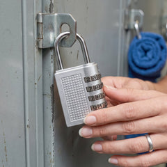 4 Digit Combination Padlock Resettable Number Lock for Luggage and Locker (1 Pc) view 4