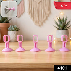 Close-up of silicone door stopper suction base
