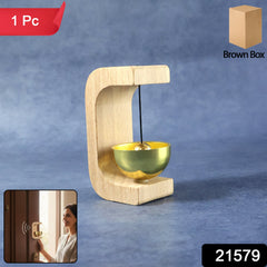 Wooden door hanging bell chime