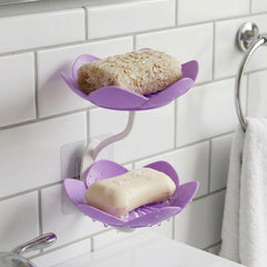 Double layer soap dish with drainage