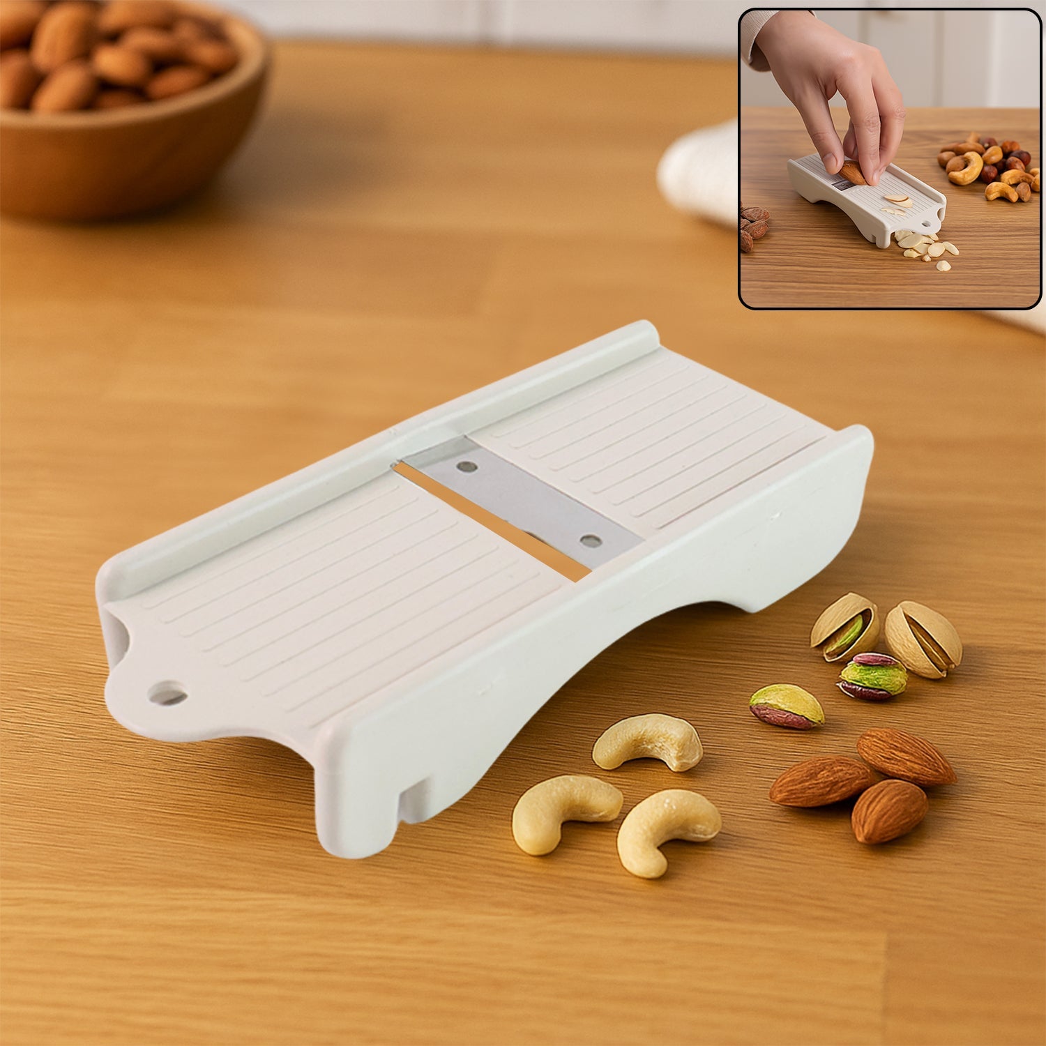 Liger multipurpose dry fruit and ginger slicer with sharp blade
