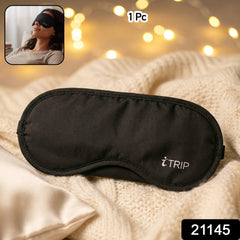 Eye mask showing adjustable strap