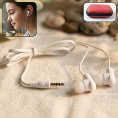 wired earphone with zipper case