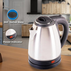 Stainless Steel Electric Kettle Side View
