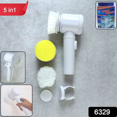 Close-up of electric spin cleaning brush heads