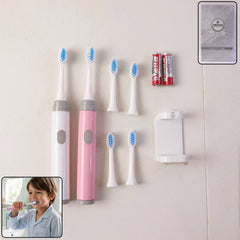 Kids Electric Toothbrush Set with Multiple Replacement Brush Heads (1 Set)