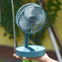 Foldable Mini Desk Fan side angle