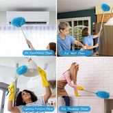 Round microfiber cleaning duster for home use