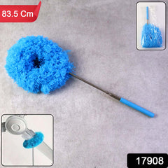 Microfiber duster cleaning fan blades
