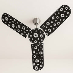 Elastic-fit ceiling fan blade cover installation