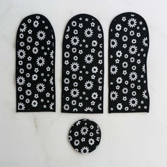 Ceiling fan cover set with all four pieces displayed