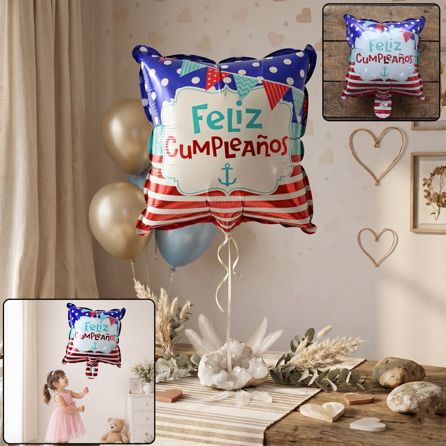 Feliz cumpleanos foil birthday balloon