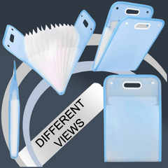 Open view of document organizer folder