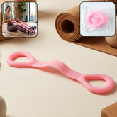 Silicone resistance band with ergonomic handles