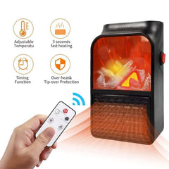 Compact mini stove heater with digital display