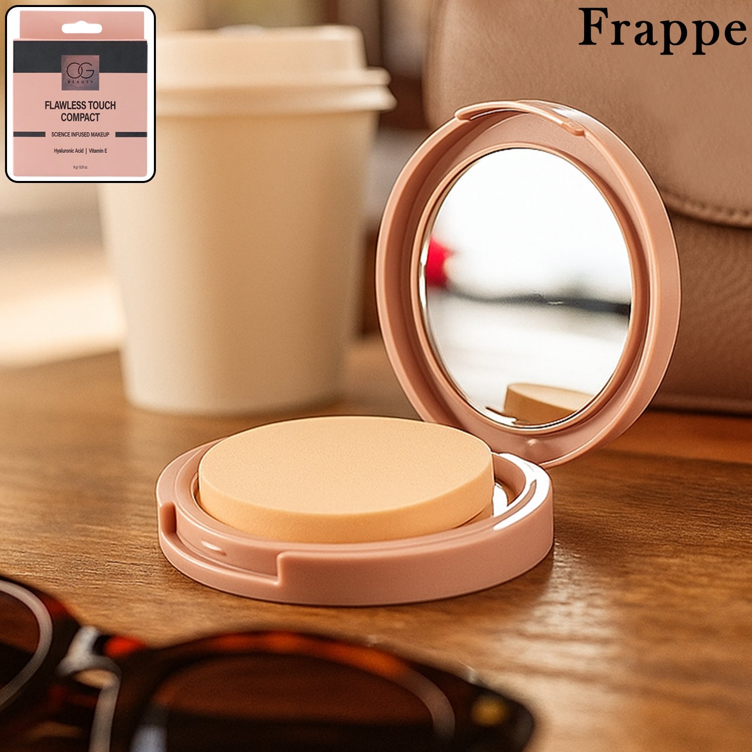 OG Beauty Frappe Flawless Touch Compact Powder in Brew shade