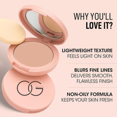 Close-up of OG Beauty Frappe Compact Powder surface