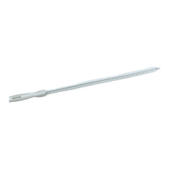Flexible drain brush navigating a curved pipe