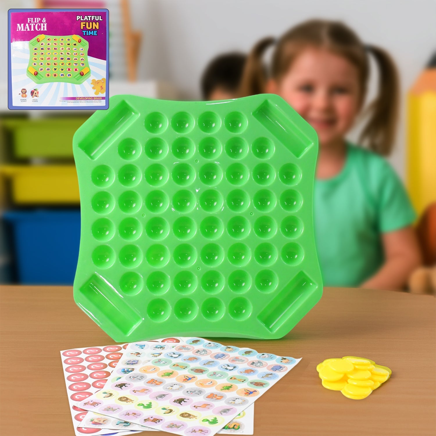 Flip & Match Educational Puzzle Game Toy
