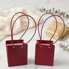Bouquet gifting bag design with handles