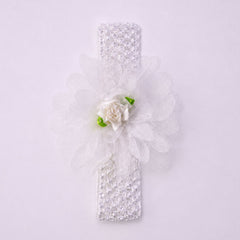 Cute Soft Elastic Floral Baby Headband Stylish Stretchable Hair Band (1 Pc)