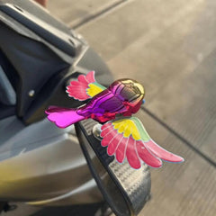 Car interior decor featuring flying bird