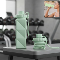 Premium foldable silicone water bottle