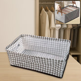 Foldable canvas cloth storage basket 42x28 cm
