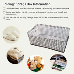 Side view of foldable cloth storage bin